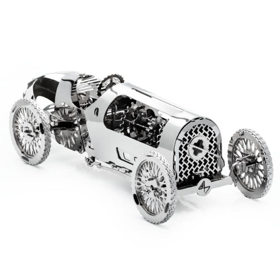 Silver Bullet - Historic Racing Car with Spring Drive as a Metal Kit