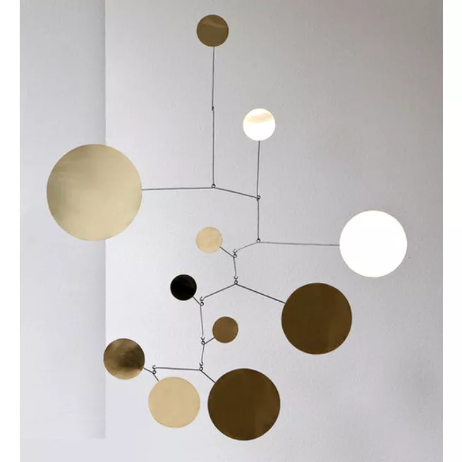 Mobile Circles made of brass