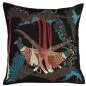 Mobile Preview: Velvet Cushion Sleeve "Pheasants & Rhubarbs" with Embroidery