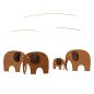 Preview: Classic mobile "Elephant Party" made of Teak and Leather