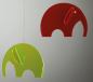 Preview: Buntes Mid Century-Mobile "Olefanten" aus farbigem Plexiglas