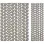 Mobile Preview: Gewebter Läufer bzw. Teppich „Karin“ (Grau) mit floralem Muster | Kunstbaron
