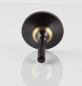 Preview: Black Wooden Grenadilla Spinning Top with Brass Inlay