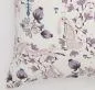 Preview: Kunstvoll bedrucktes Kissen „Schneehase" (Weiß) aus Leinen