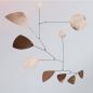 Preview: Leaves - Handgefertigtes Mobilé aus poliertem Kupfer | Kunstbaron