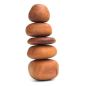 Preview: Meditative Balance-Steine aus Platanenholz