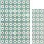 Preview: Swedish Plastic Rug „Flower“ (blue) in various sizes | Kunstbaron