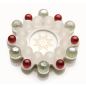 Preview: Tealight Candler Holder "Glass Bead Star" with Beautiful Light Refraction – Amica