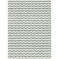 Preview: Traditionally Woven Plastic Rug „Ocean“ (Green Wave Pattern)| Kunstbaron