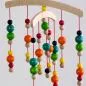 Preview: Baby's Mobile with Colorful Wooden Beads, made in Germany (Multicolor)