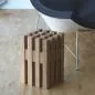 Preview: Small Design Stool / Side Table "Sixteen" made of Oak Wood