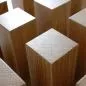 Preview: Small Design Stool / Side Table "Sixteen" made of Oak Wood