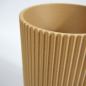Preview: Sustainable design vase with groove structure Ø 11 cm