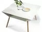 Preview: Wandelbarer Couch-Tisch mit Blumenvase und Schalen (80 x 80 cm)
