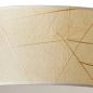 Preview: Design-Deckenleuchte mit Zylinderschirm aus Pflanzenblättern Ø 55 cm