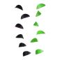 Preview: Danish Design Mobile "Kites" in Black or Green (38 x 80 cm)
