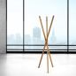 Preview: Design Clothes Rack / Hall Stand "Mia" made of Solid Wood