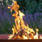 Preview: Schalenförmige Feuerstelle aus wetterfestem Stahl, mit Grill-Option