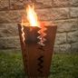 Preview: Upright Saw Tooth Design Fire Basket made of Steel