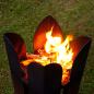 Preview: Sculptural Fireplace / Garden Torch made of Weatherproof Steel
