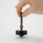 Preview: Collector's item: Artful Ebony Spinning Top with Brass Inlay