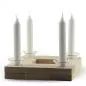 Preview: Variabler Kerzenständer aus Buchenholz für vier Tafelkerzen