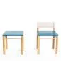 Preview: Hocker und Stuhl, blaue Ausführung