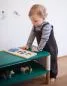 Mobile Preview: Flaches Kinder-Regal "Victor" aus Eichenholz und Ökotex-Wollfilz