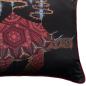 Preview: Linen Cushion "Cosmic Turtle" with Pure Silk Print
