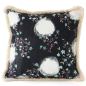 Preview: Large Sofa Cushion with Flower Motif as Print on Cotton (55 x 55 cm)