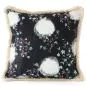 Mobile Preview: Large Sofa Cushion with Flower Motif as Print on Cotton (55 x 55 cm)