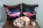 Mobile Preview: Cushion Sleeve "Cosmic Whale" (Red) with Silk Print
