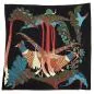 Mobile Preview: Velvet Cushion Sleeve "Pheasants & Rhubarbs" with Embroidery