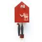 Preview: Black Forest Design Cuckoo Clock with Pendulum Movement and Deer Decoration