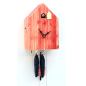 Preview: Original Black Forest Design Cuckoo Clock with Mechanical Pendulum (natural wood, stained)