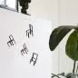 Preview: Dekoratives Mobile "Flying Chairs" mit schwebenden Stühlen (55 x 40 cm)