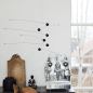 Preview: Mobile "Futura Black" with two-coloured wooden balls (35 x 80 cm)