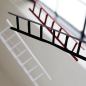 Preview: Dekoratives Mobile "7 Steps 4 Ladders" mit schwebenden Leitern (65 x 36 cm)