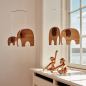 Preview: Classic mobile "Elephant Party" made of Teak and Leather