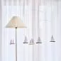 Mobile Preview: Decorative Hanging Mobile "Regatta" with Sailing Ships Made of Cardboard (35 x 65 cm)
