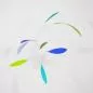 Mobile Preview: Zartes blattförmiges Mobile "Little Leaf" in Blau / Grün, handgefertigt (60 x 50 cm)