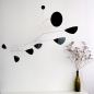 Preview: Black laquered Brass Mobile "6M" (60 x 100 cm)