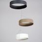 Preview: Stylish Hanging Mobile "Rings", handmade of Paper – Brown (25 x 50 cm)