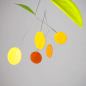Preview: Feather-light mobile "Sine" in fresh colors (50 x 50 cm)