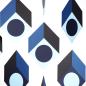 Preview: Design-Mobile mit plastisch anmutenden Quadraten (Blau) 50 x 50 cm