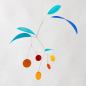 Preview: Farbenfrohes Kunst-Mobile "Celoni" aus handbemaltem Papier (50 x 60 cm)