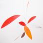 Preview: Zartes blattförmiges Mobile "Little Leaf" Rot, handgefertigt (50 x 50 cm)
