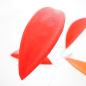 Preview: Delicate Handmade Leaf-Shaped Mobile "Little Leaf" Red (50 x 50 cm)