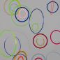 Preview: Exklusives Design-Mobile "Tandem" aus 35 Acrylglas-Ringen (70 x 90 cm)