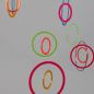 Preview: Exklusives Design-Mobile "Tandem" aus 35 Acrylglas-Ringen (70 x 90 cm)